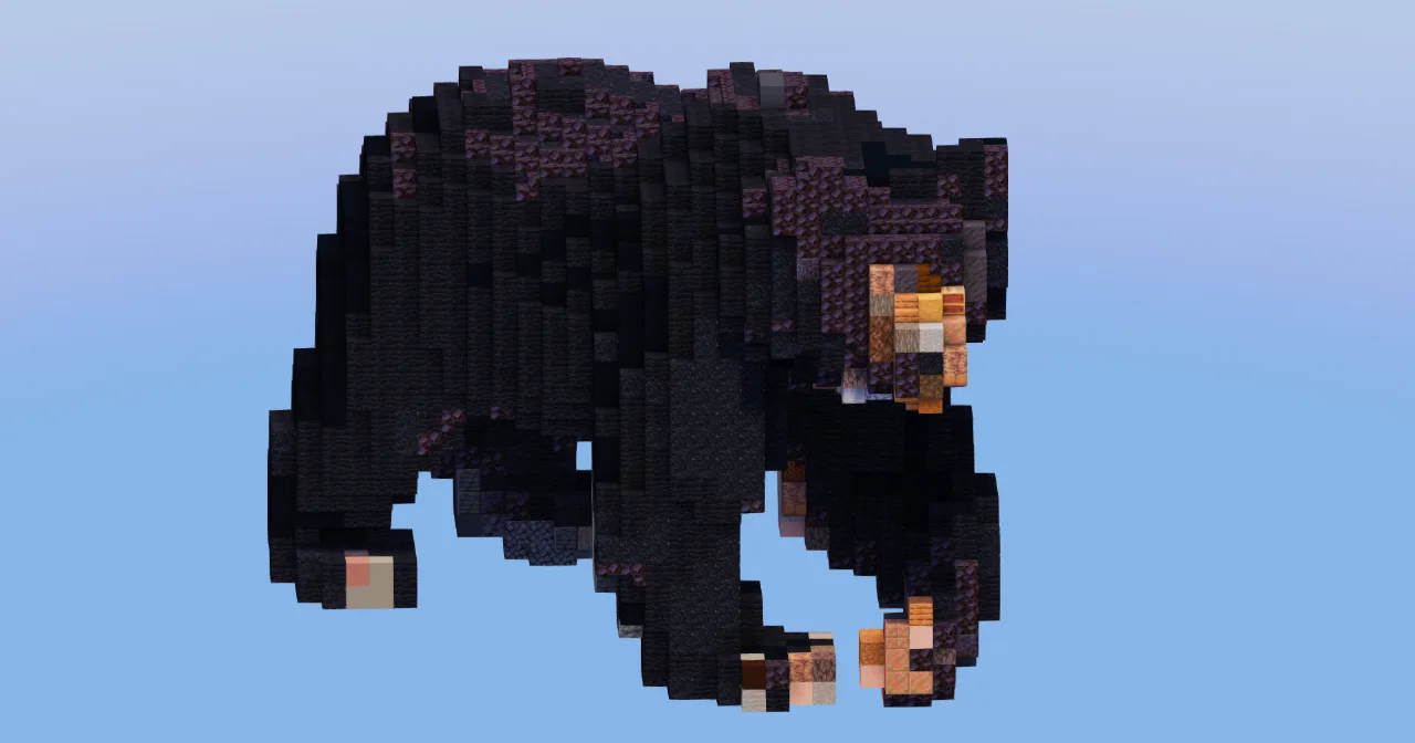 Black Bear Animal — Minecraft Build by LeonisBuilds