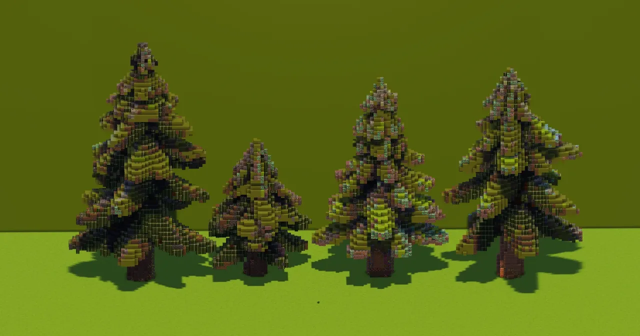 Spruce Trees Pack — Minecraft Build by VerdantBuilds