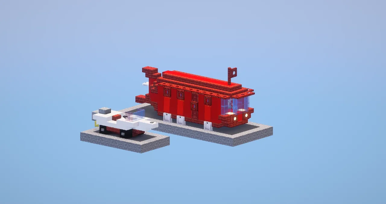School Bus and Car from Spongebob — Minecraft Build by LeonisBuilds
