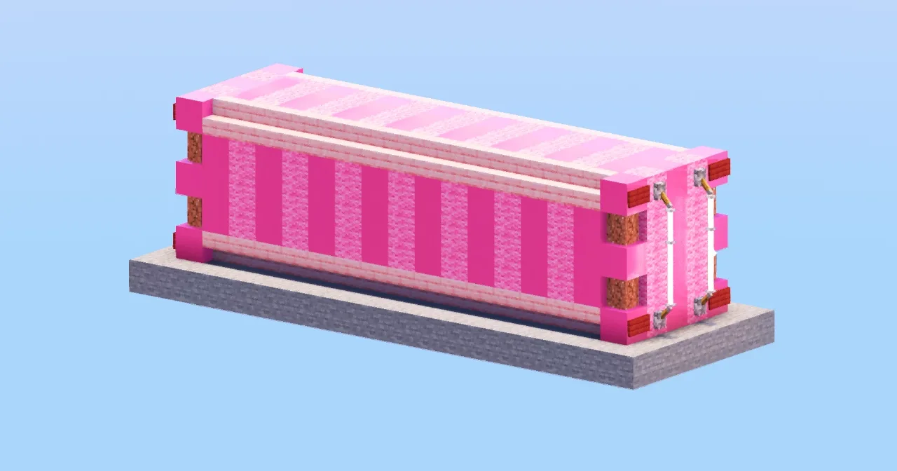 Pink Container — Minecraft Build by LeonisBuilds