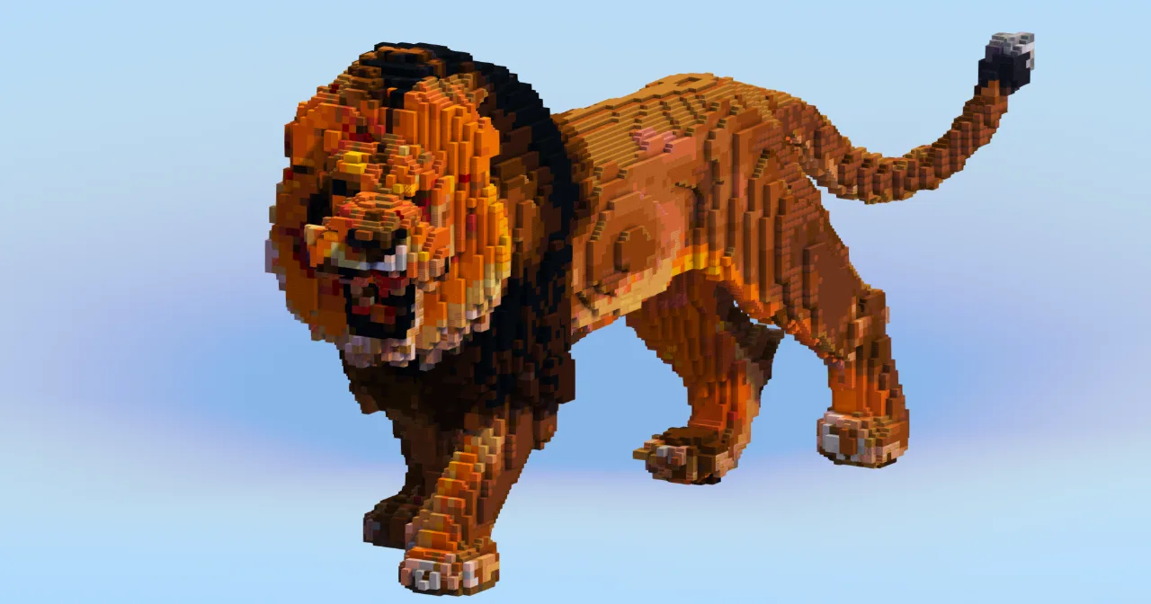 Lion — Minecraft Build by LeonisBuilds