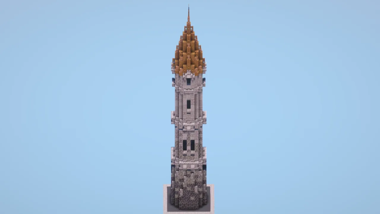 Stone Bricks Fantasy Tower — Minecraft Build by LeonisBuilds