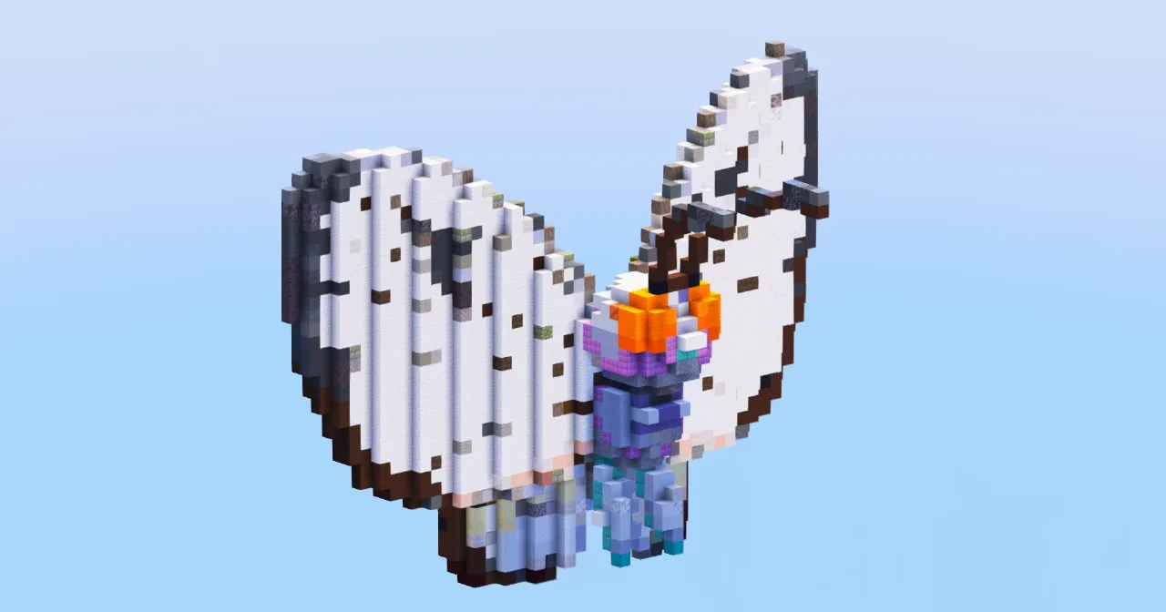 Butterfree from Pokemon — Minecraft Build by LeonisBuilds