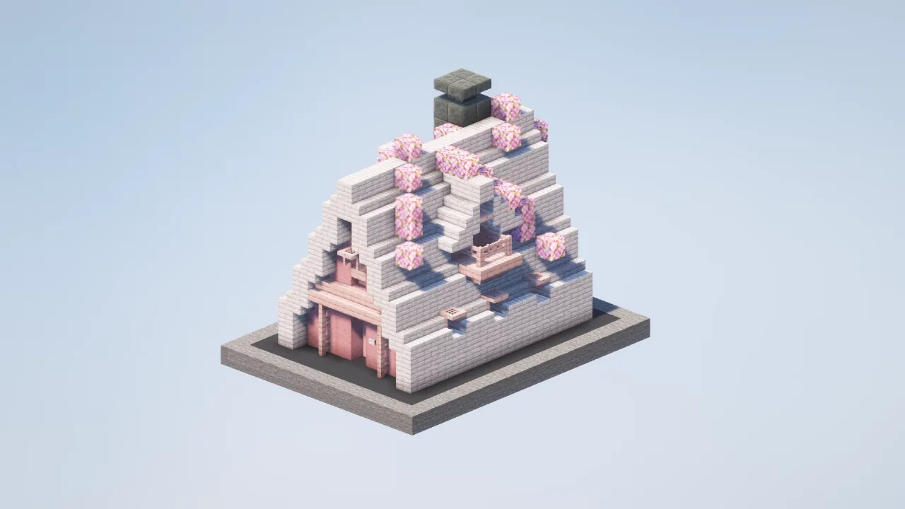 Cherry Wood House — Minecraft Build by LeonisBuilds