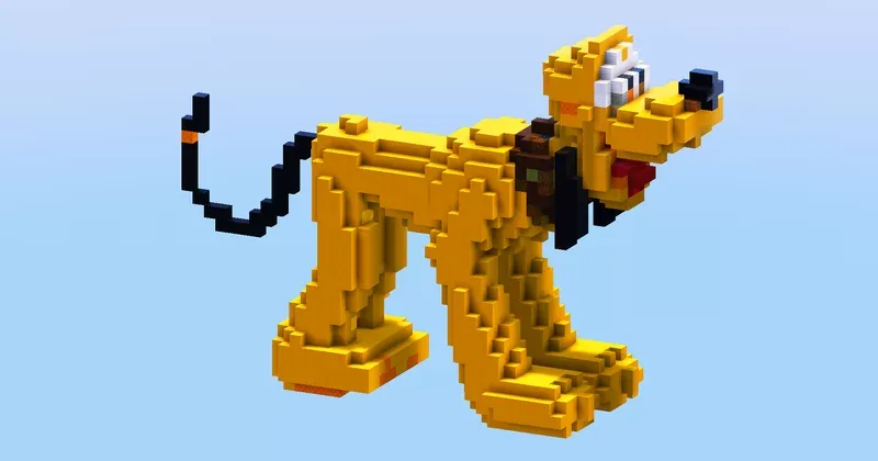 Pluto from Disney Mickey Mouse — Minecraft Build by LeonisBuilds
