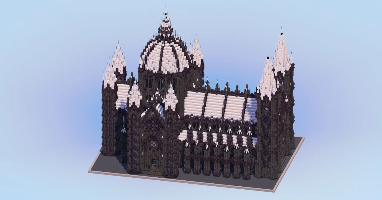 Pale Oak Gothic Cathedral — Minecraft Build by LeonisBuilds