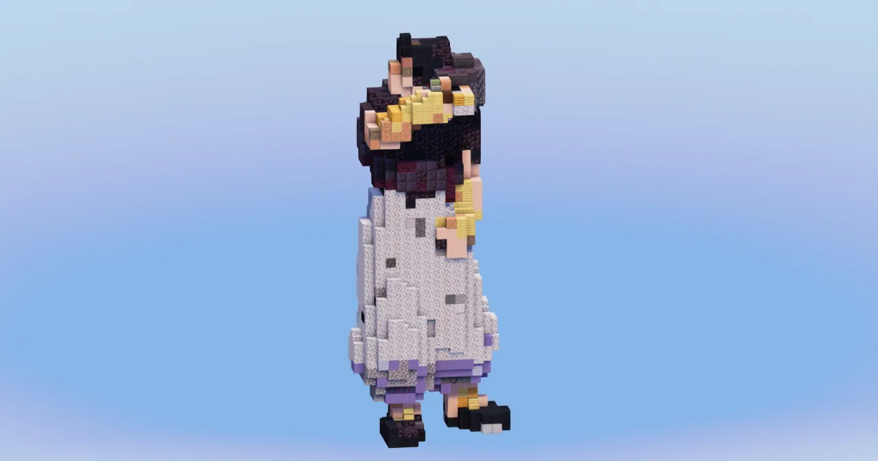 Toji Fushiguro from Jujutsu Kaizen — Minecraft Build by LeonisBuilds