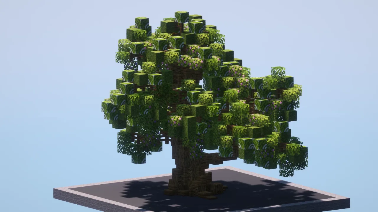 Custom Azalea Tree — Minecraft Build by LeonisBuilds
