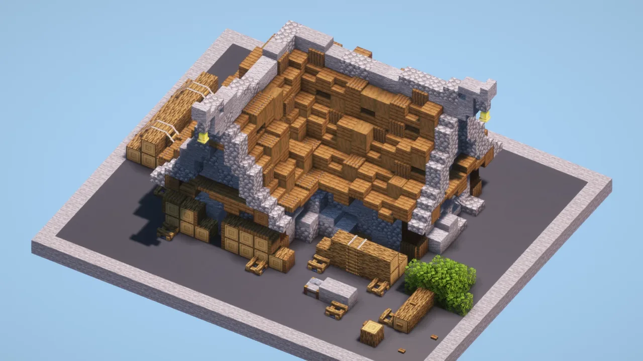 Medieval Lumberjack House — Minecraft Build by LeonisBuilds