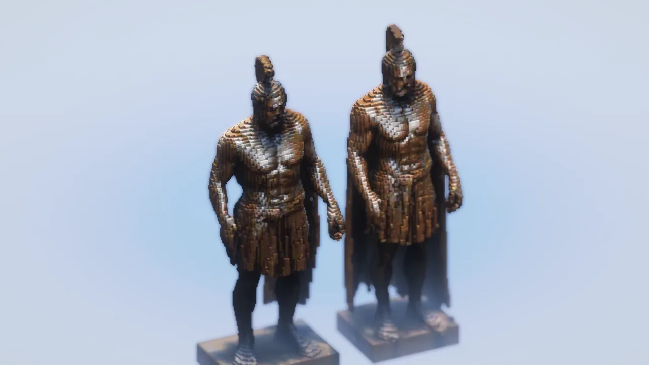 Bronze statue — Minecraft Build by LeonisBuilds