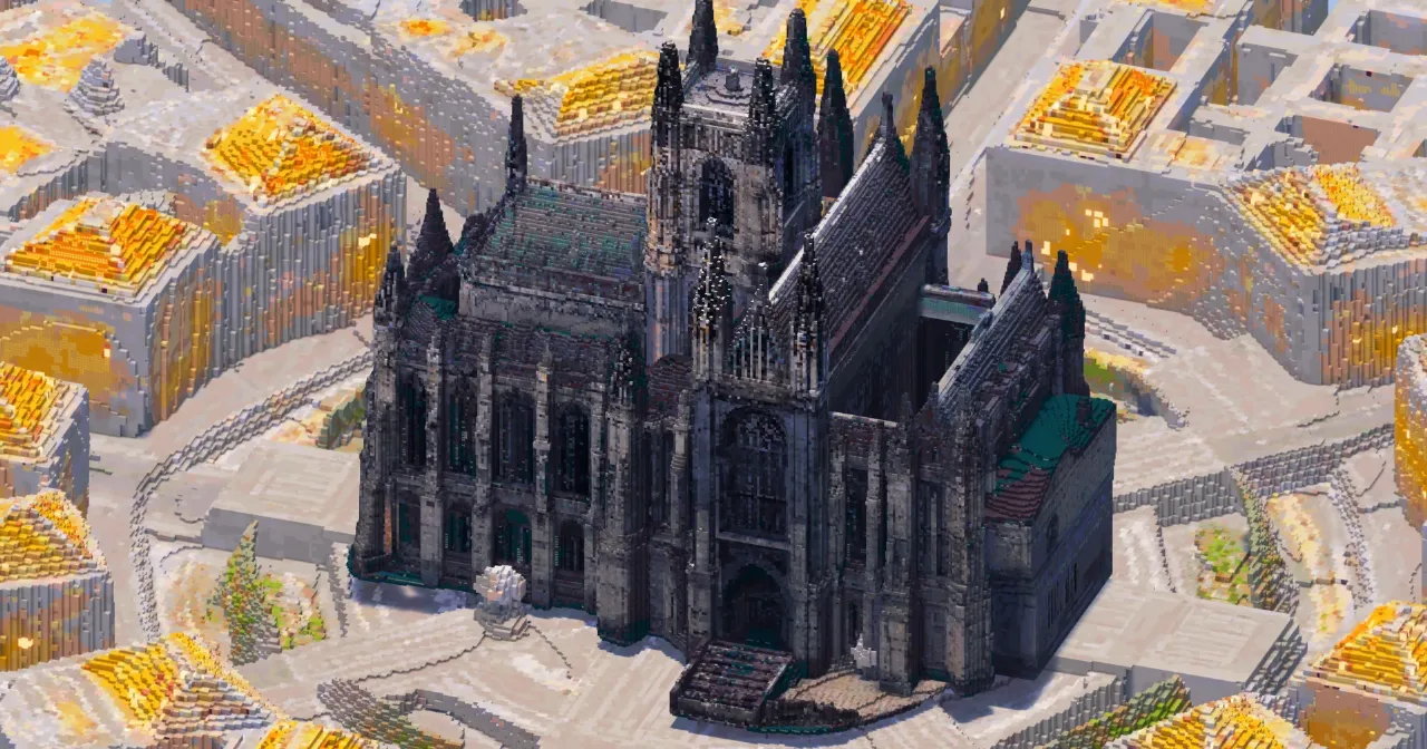 Gothic Big Cathedral — Minecraft Build by GothicCathedrals