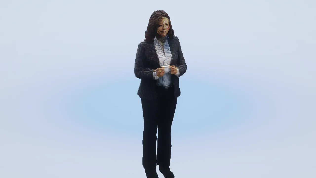 Kamala Harris — Minecraft Build by LeonisBuilds