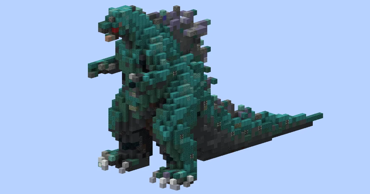 Godzilla Small — Minecraft Build by LeonisBuilds