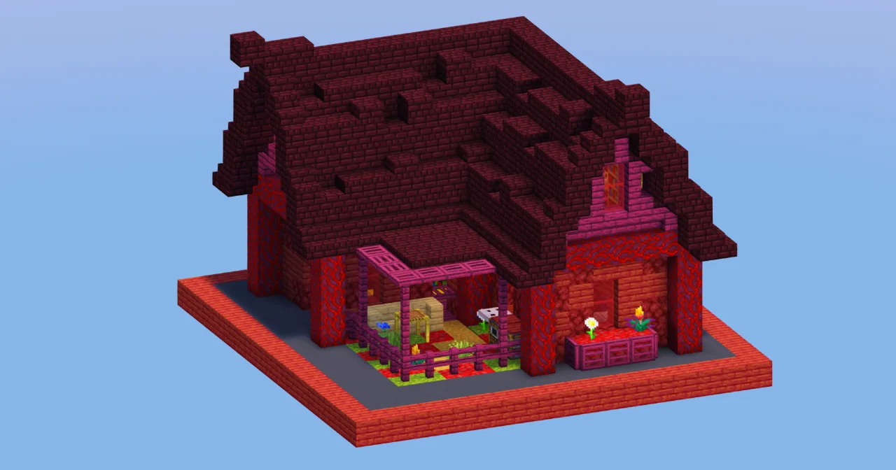 Nether Beginner House — Minecraft Build by LeonisBuilds