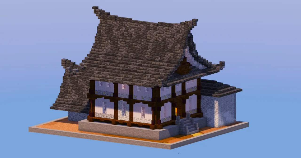 Japanese Temple House — Minecraft Build by LeonisBuilds