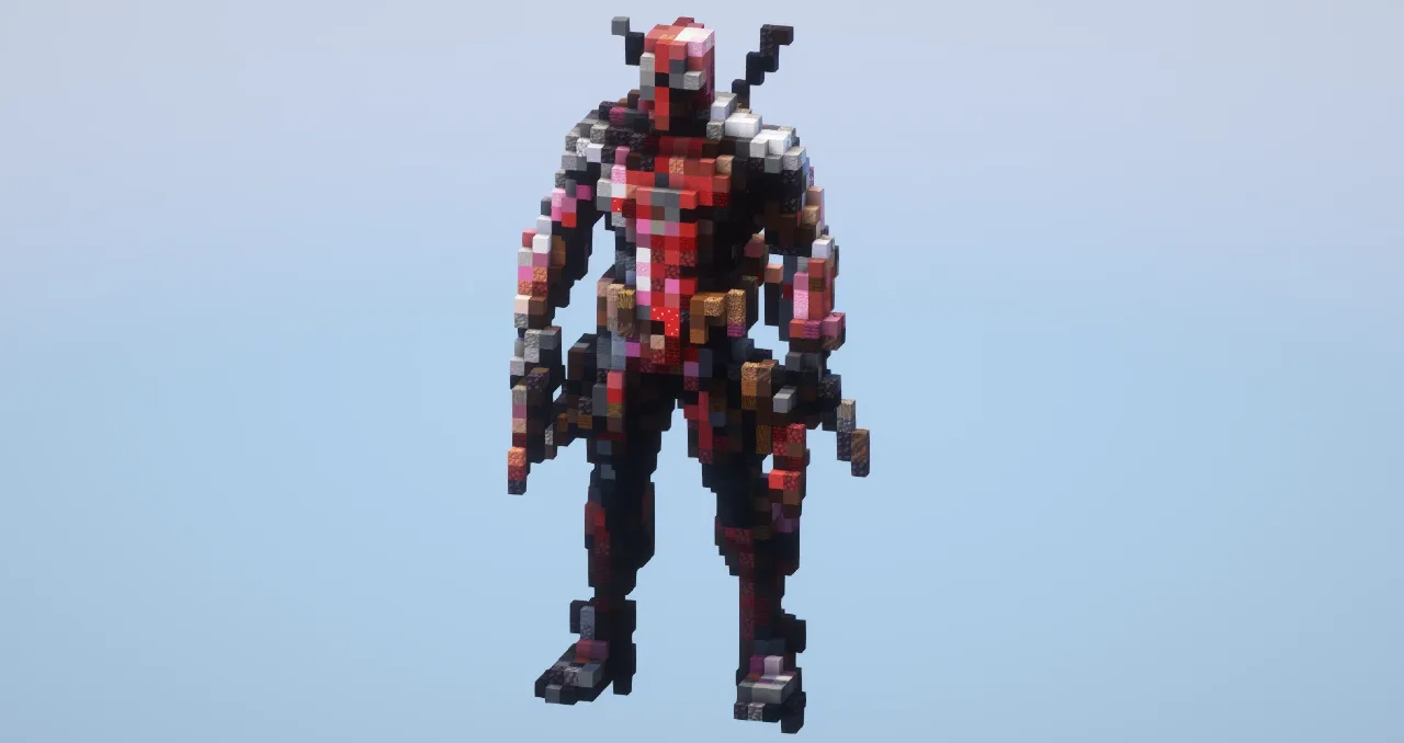 Deadpool from Marvel — Minecraft Build by LeonisBuilds