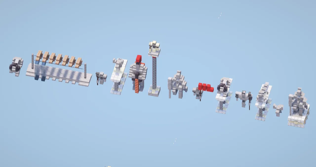 Stone statues pack — Minecraft Build by LeonisBuilds