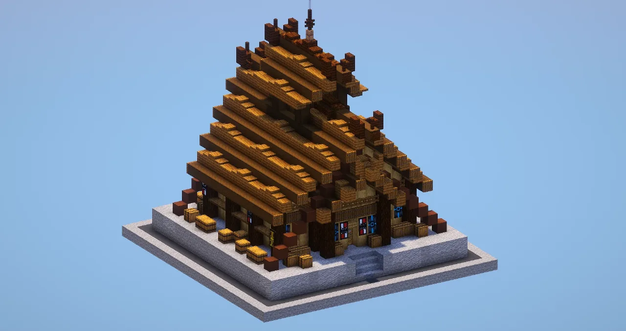 Viking wooden base — Minecraft Build by LeonisBuilds