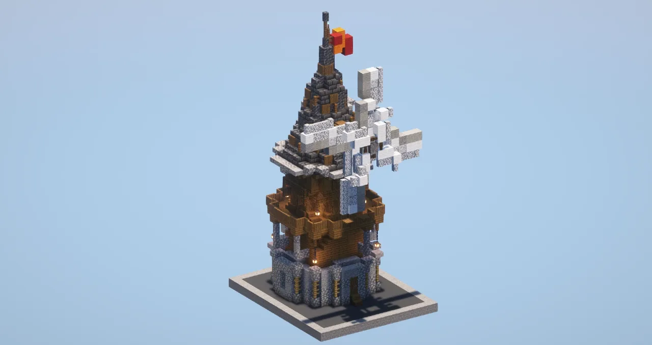Medieval Windmill — Minecraft Build by LeonisBuilds