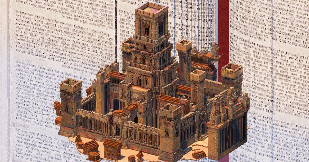 Square Castle — Minecraft Build by TheBibleOfBuilding