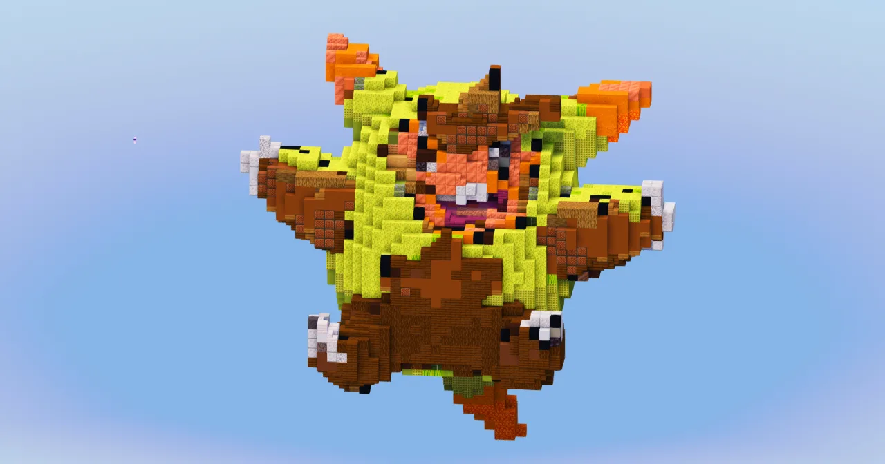 Quilladin from Pokemon — Minecraft Build by LeonisBuilds