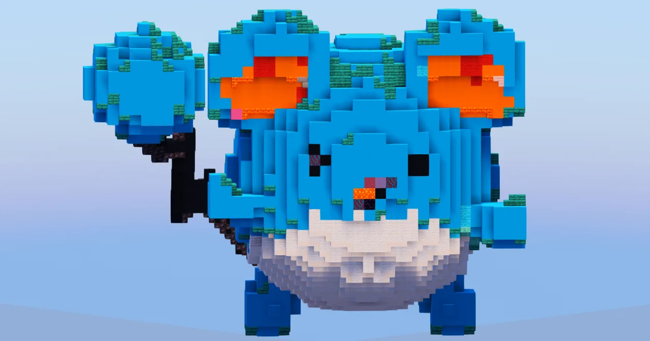 Marill from Pokemon — Minecraft Build by LeonisBuilds