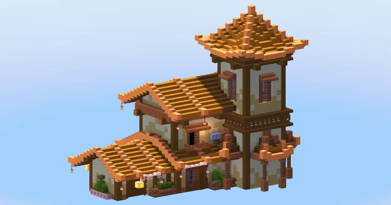 Spruce Japanese House 2 — Minecraft Build by LeonisBuilds