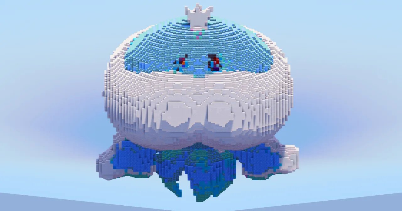 Jellicent Male — Minecraft Build by LeonisBuilds