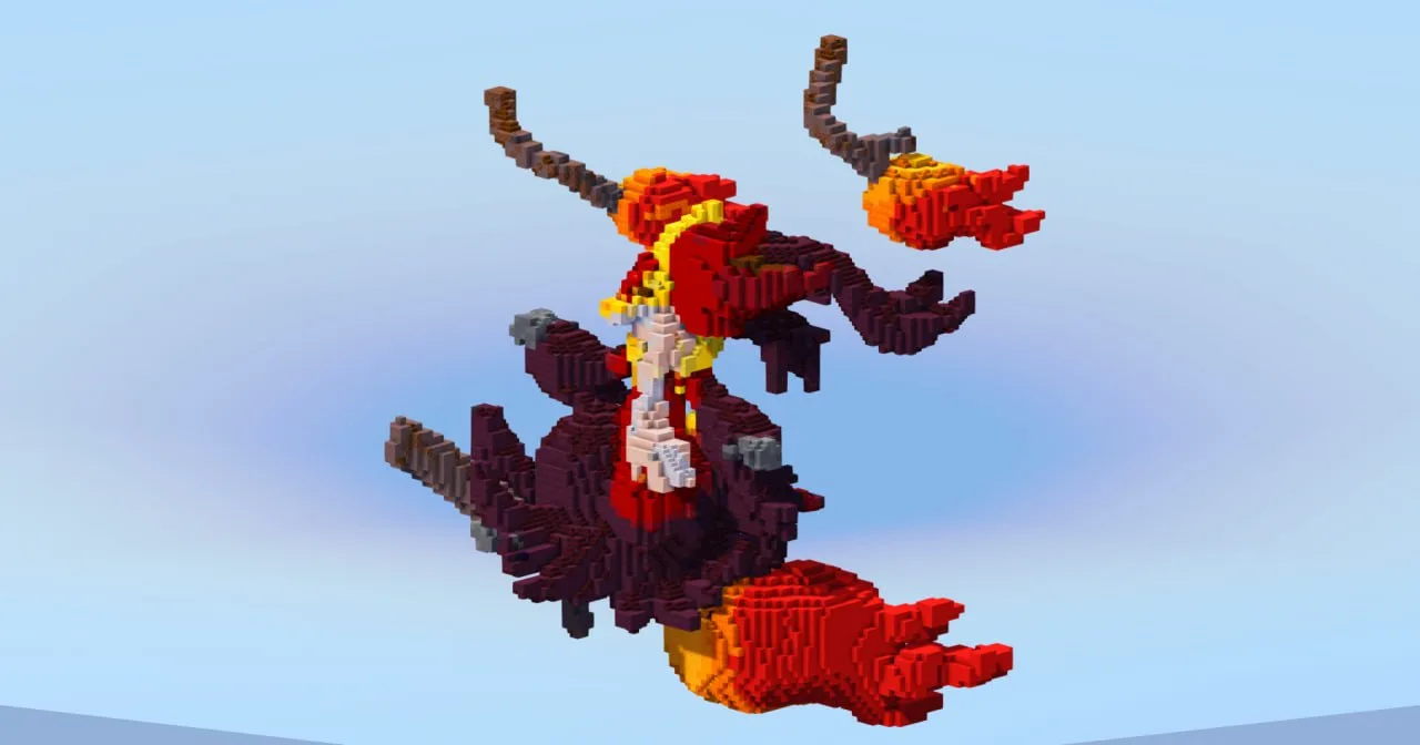 Mega Delphox — Minecraft Build by LeonisBuilds