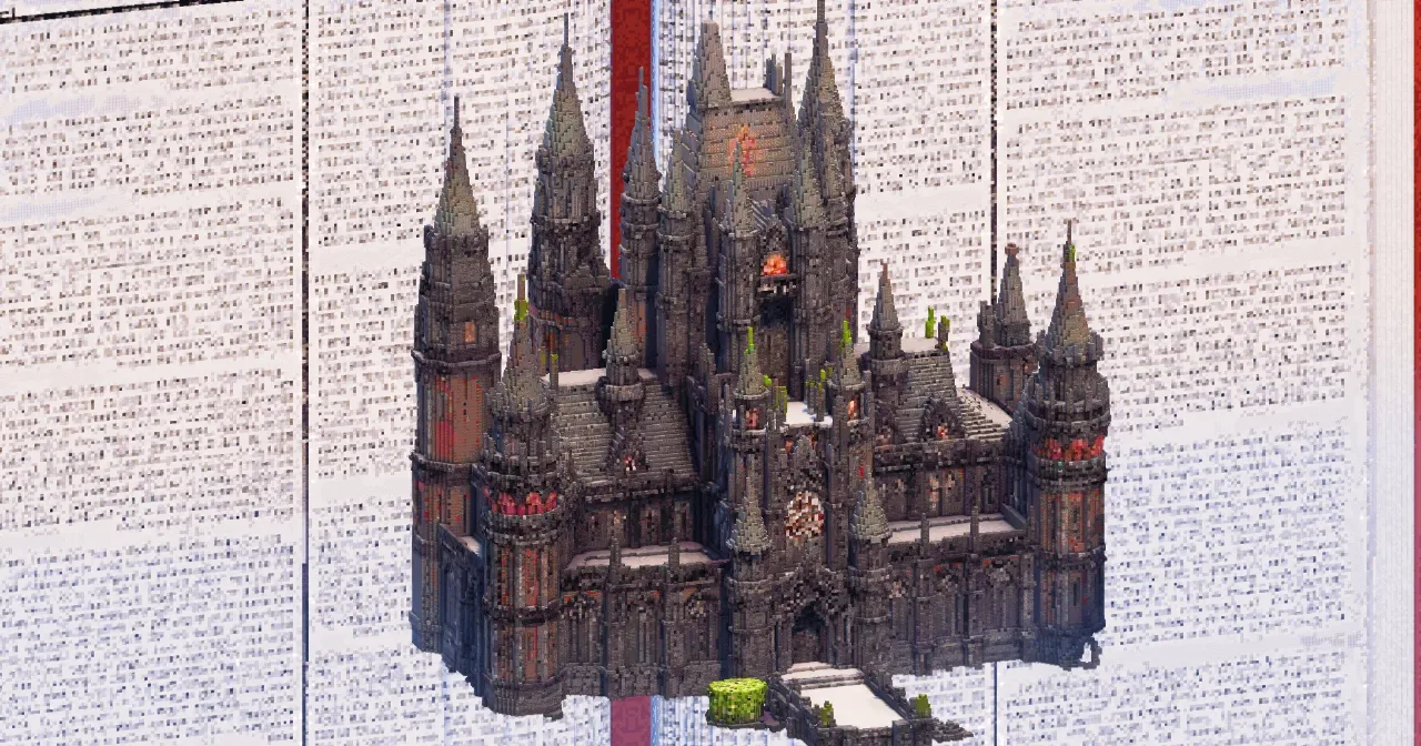 Halloween Castle - Minecraft Build by TheBibleOfBuilding - MinecraftSchem