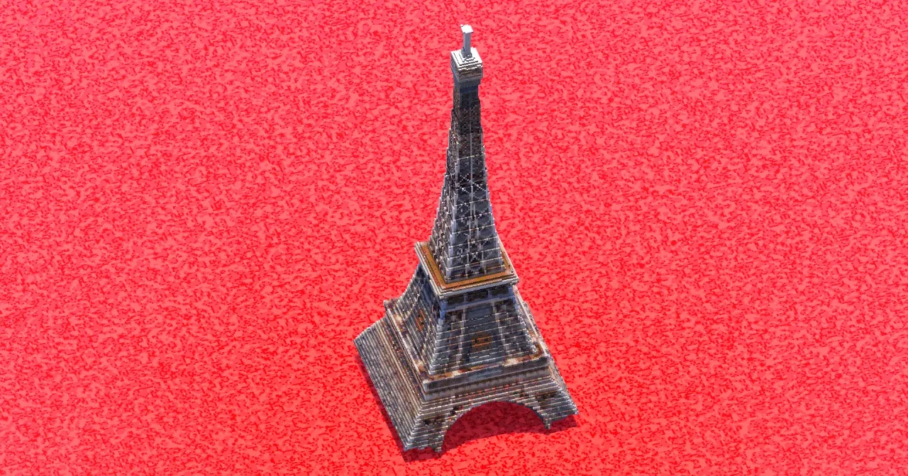 Eiffel Tower — Minecraft Build by ImpossibleBuilds