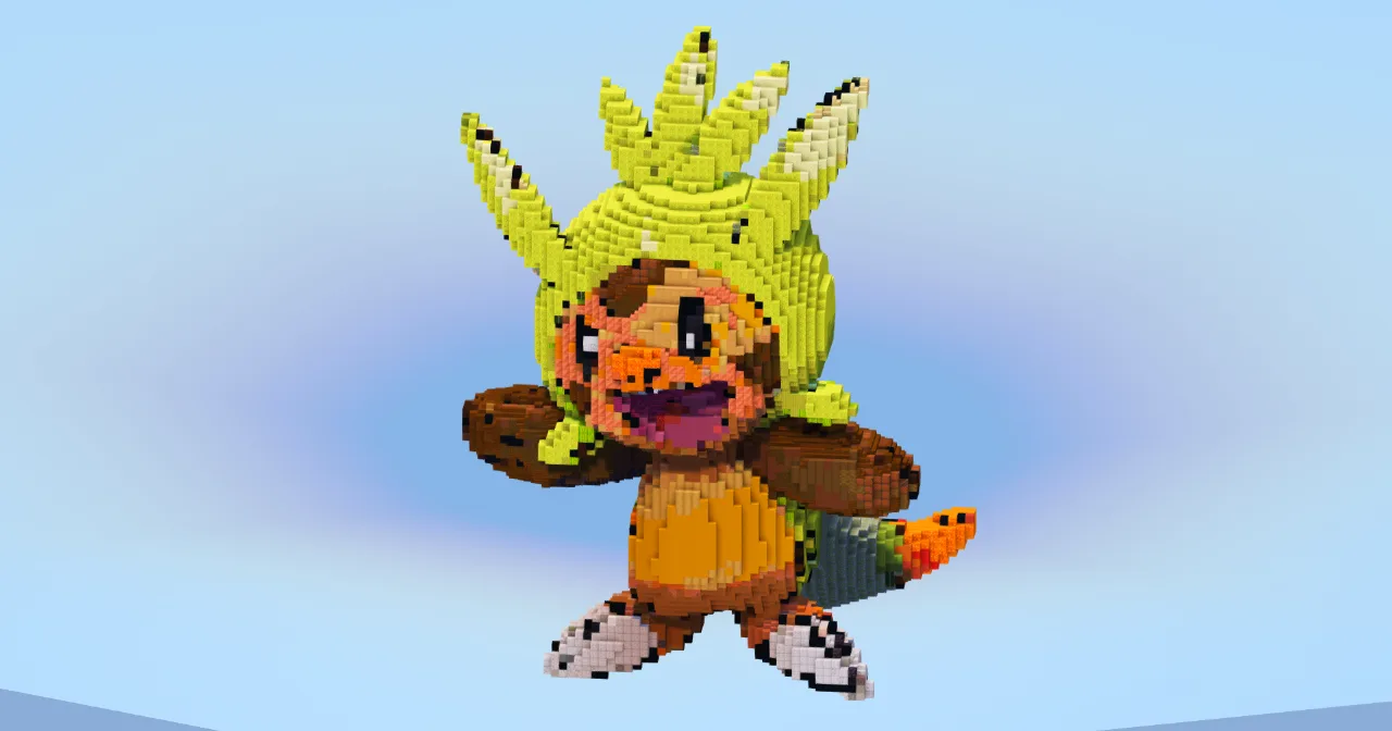 Chespin — Minecraft Build by LeonisBuilds