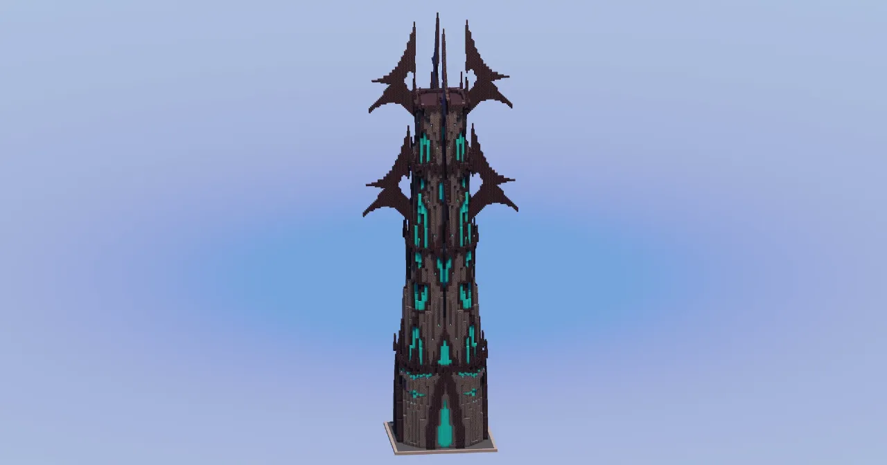 Large Dark Tower — Minecraft Build by LeonisBuilds