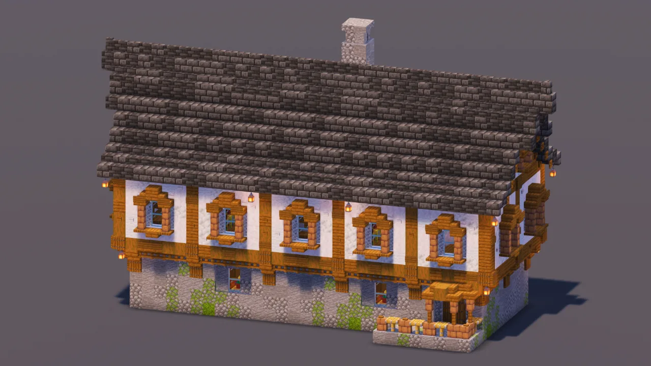 Medieval House 6 — Minecraft Build by MellowHat