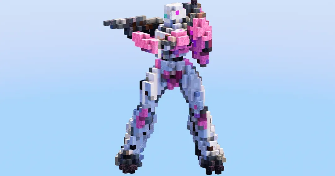 Arcee from Transformers — Minecraft Build by LeonisBuilds