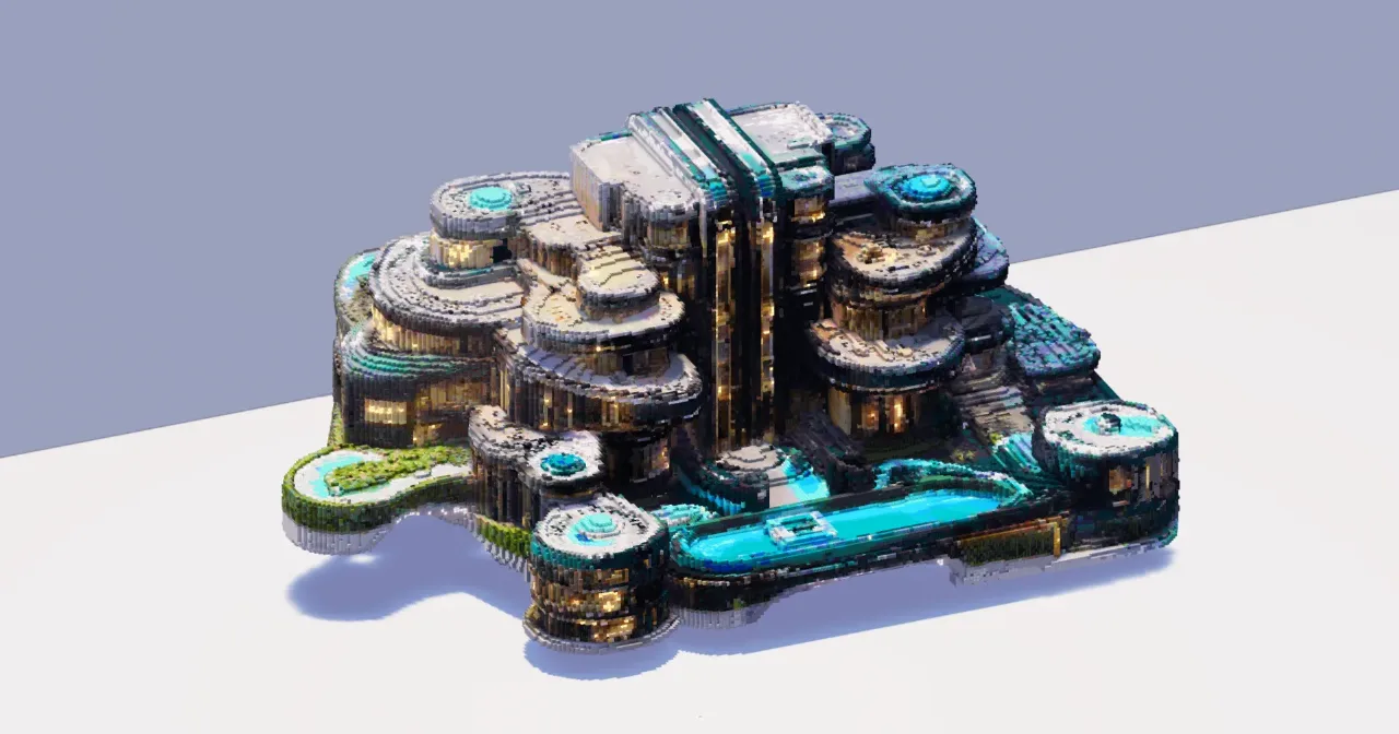 Futuristic Villa — Minecraft Build by ModernCraft