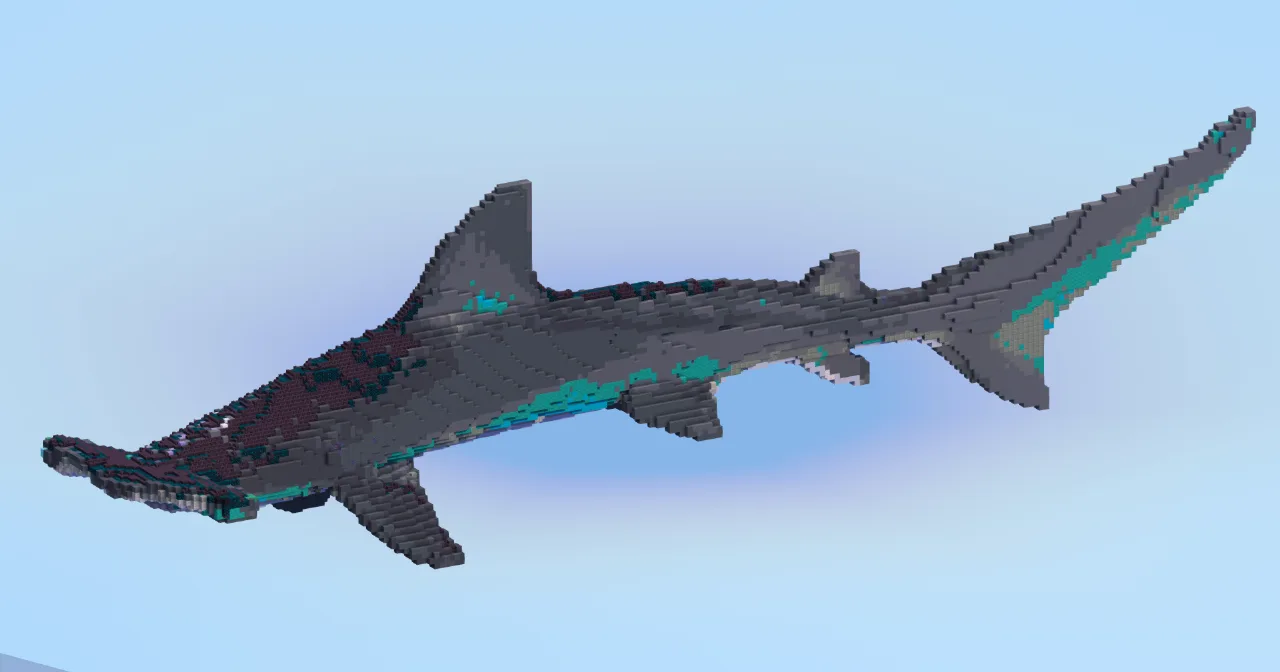 Hammerhead Shark — Minecraft Build by LeonisBuilds