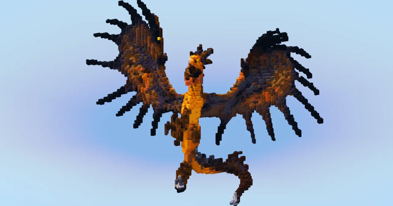 Hookfang - Monstrous Nightmare Dragon — Minecraft Build by LeonisBuilds