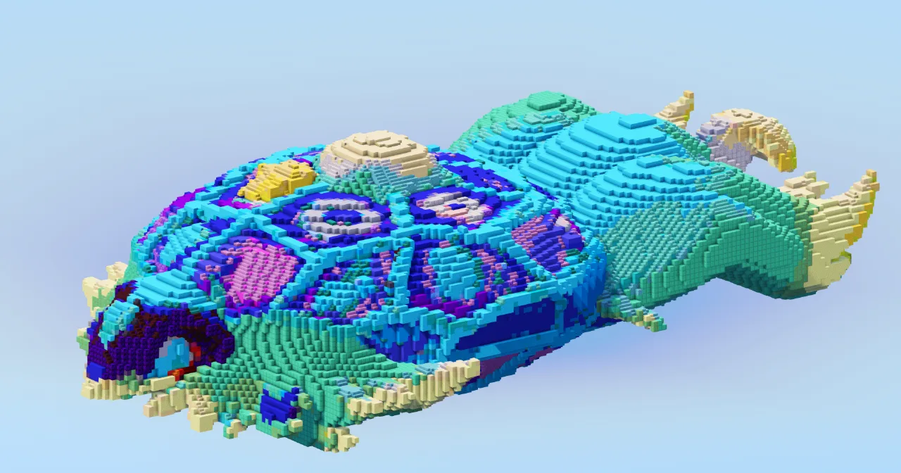 Stellar Terapagos — Minecraft Build by LeonisBuilds