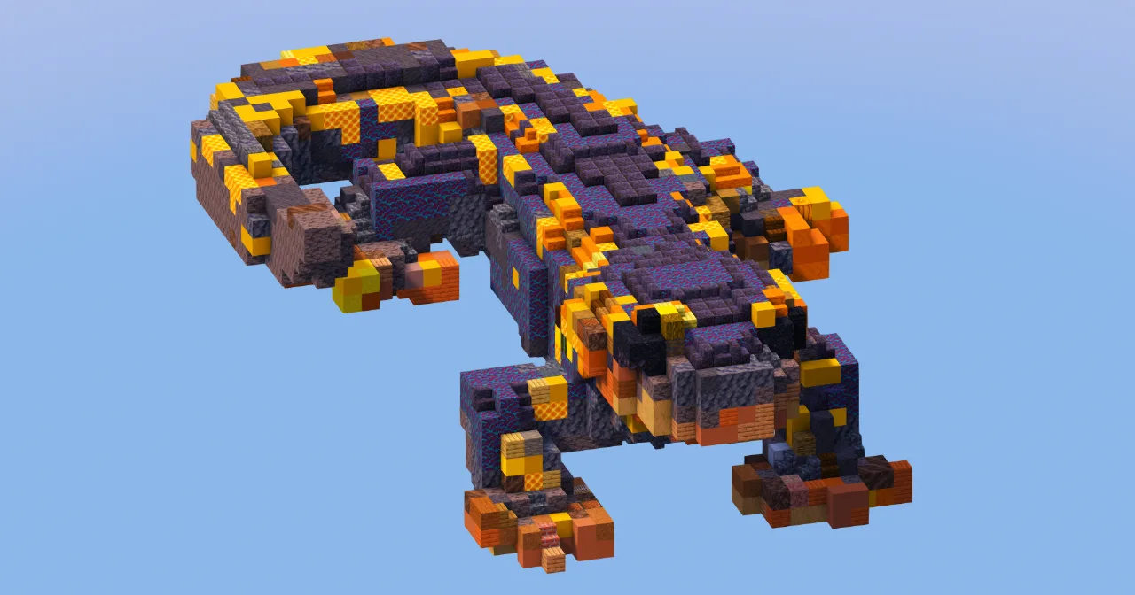 Salamander Animal — Minecraft Build by LeonisBuilds