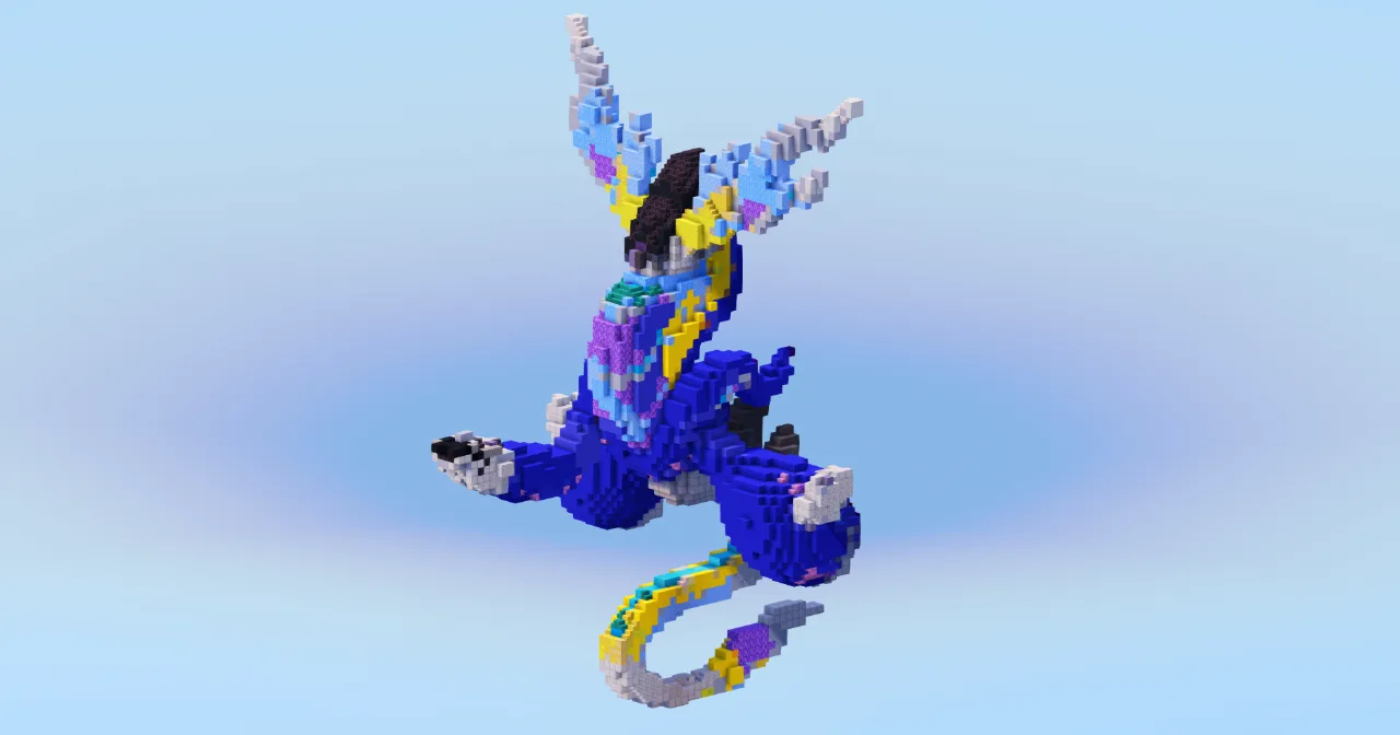 Miraidon — Minecraft Build by LeonisBuilds