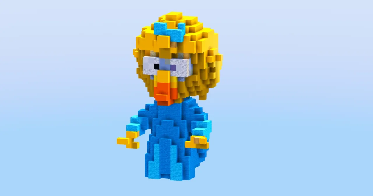 Maggie from The Simpsons — Minecraft Build by LeonisBuilds