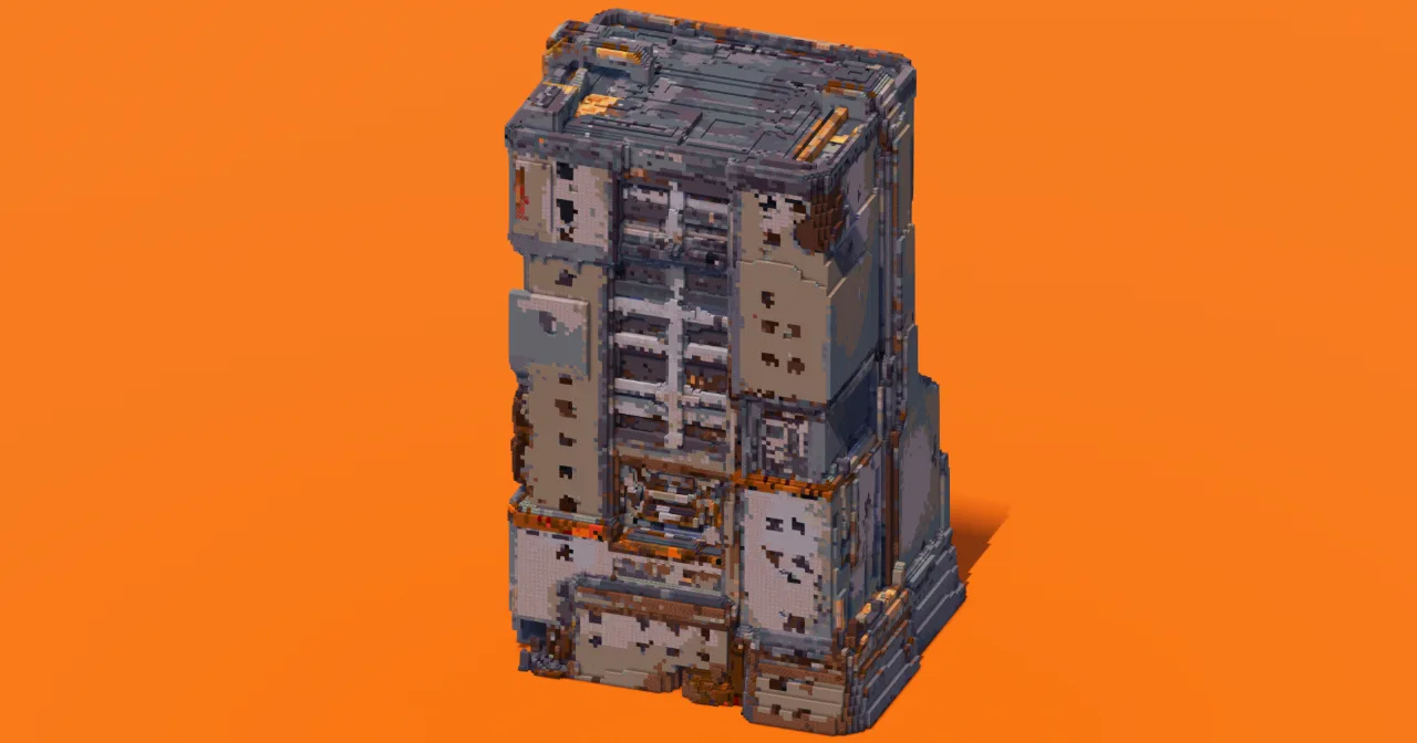 Scifi Industrial Tower Block — Minecraft Build by StarWarsCreations