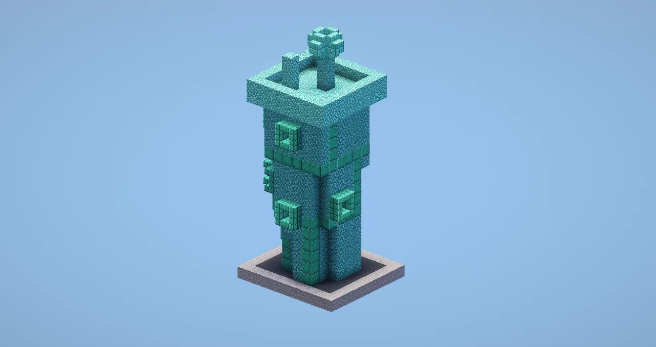 Light Blue Bikini Bottom House — Minecraft Build by LeonisBuilds