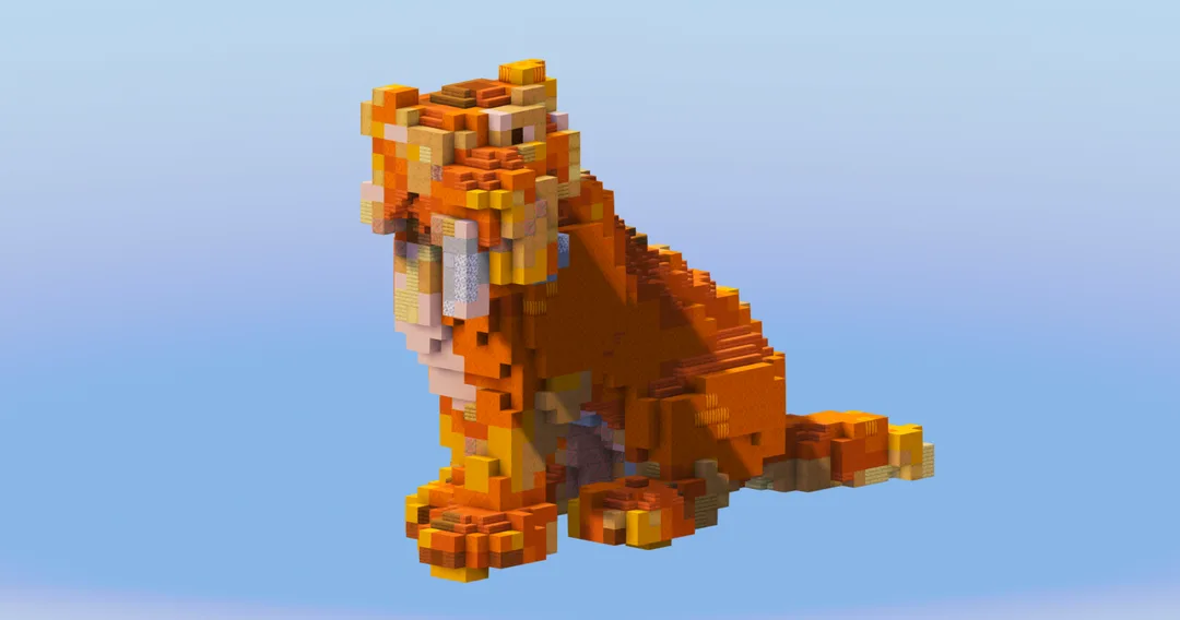 Diego from Ice Age — Minecraft Build by LeonisBuilds