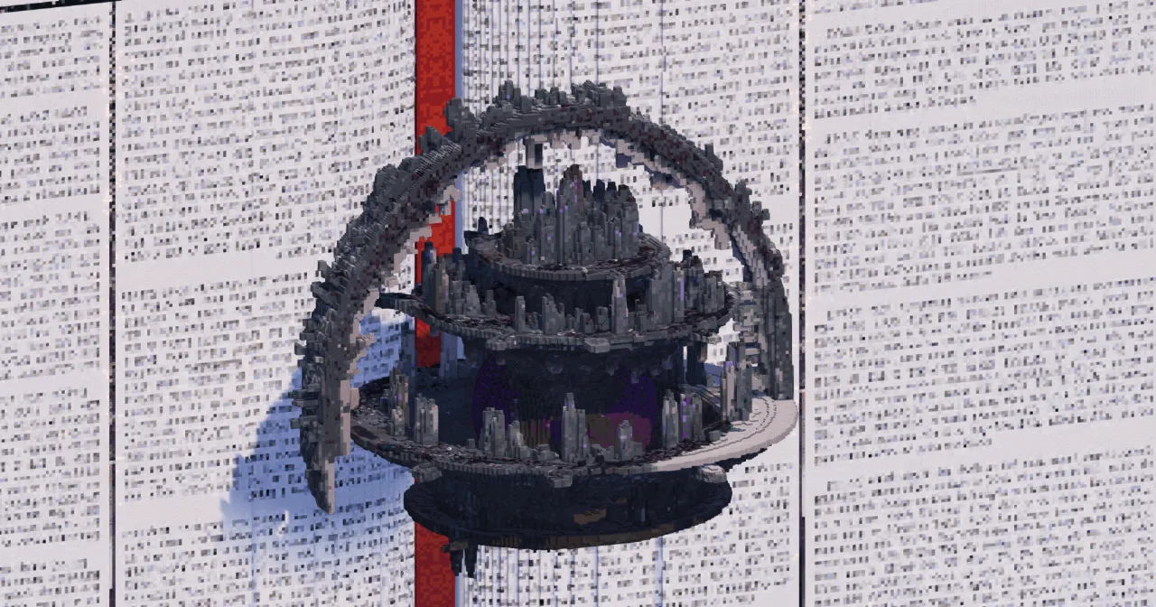 Ring City Around Heart — Minecraft Build by TheBibleOfBuilding