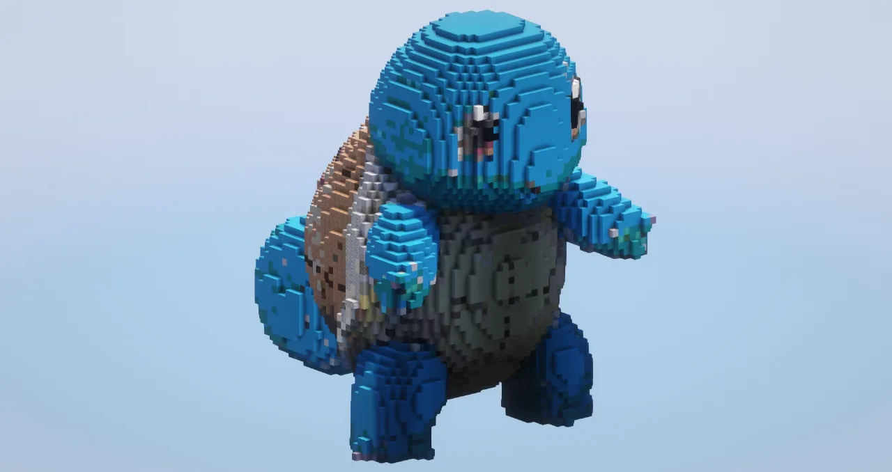 Squirtle — Minecraft Build by LeonisBuilds