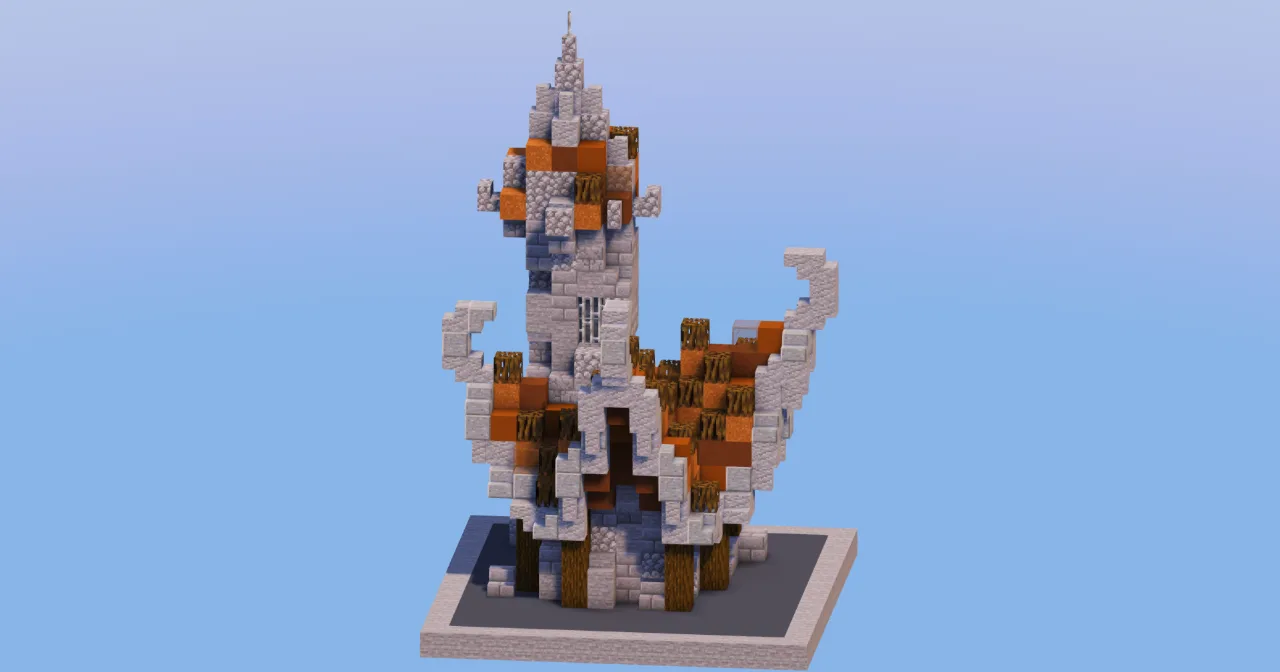 Brown Medieval Fantasy House 2 — Minecraft Build by LeonisBuilds