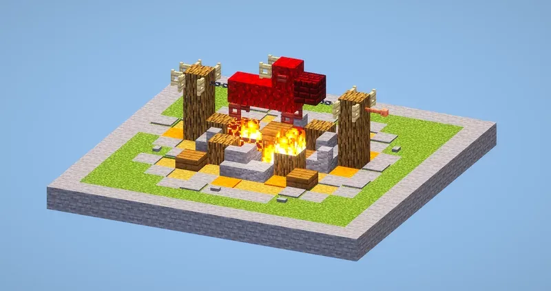 Clash of Clans Army Camp Level 6 — Minecraft Build by LeonisBuilds