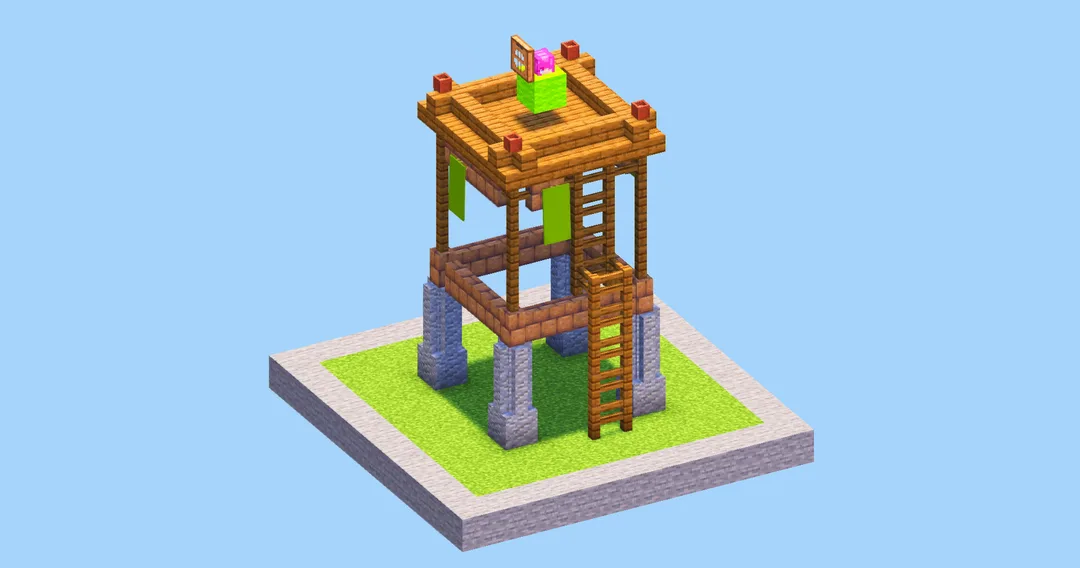 Clash of Clans Archer Tower Level 4 — Minecraft Build by LeonisBuilds